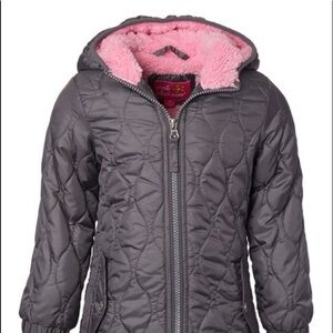 PINK PLATINUM-NWT-GIRLS GRAY AND PINK JACK…